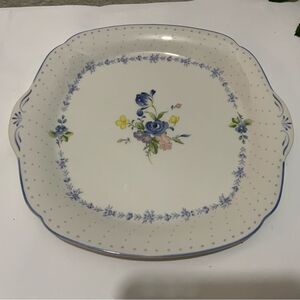 New Blue Peony by NIKKO 10" Cake Plate or Serving Tray G10